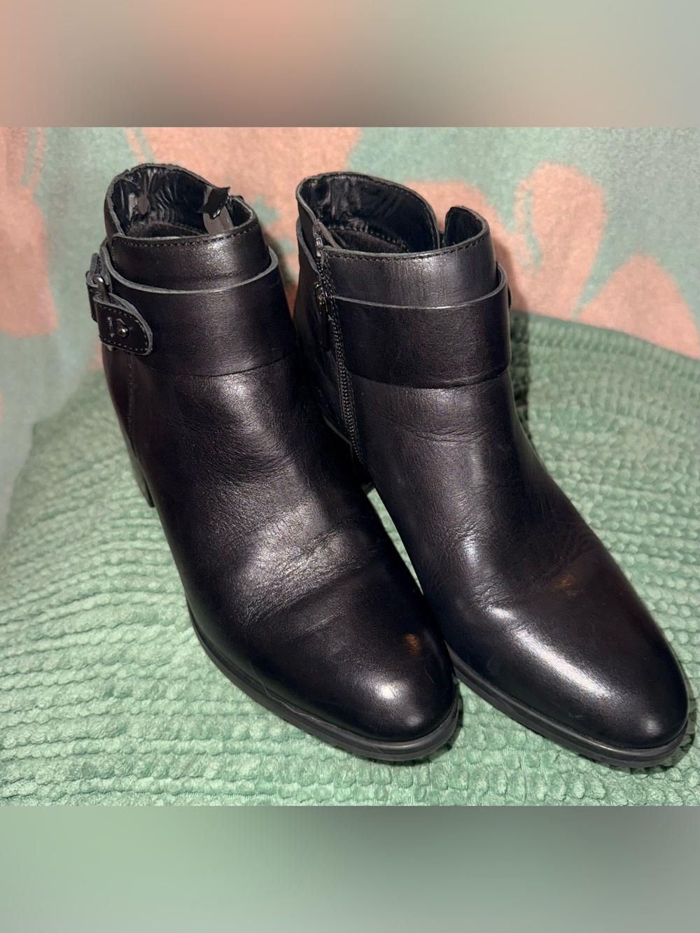 Naturalizer Drewe Black Ankle Boots *Z2174